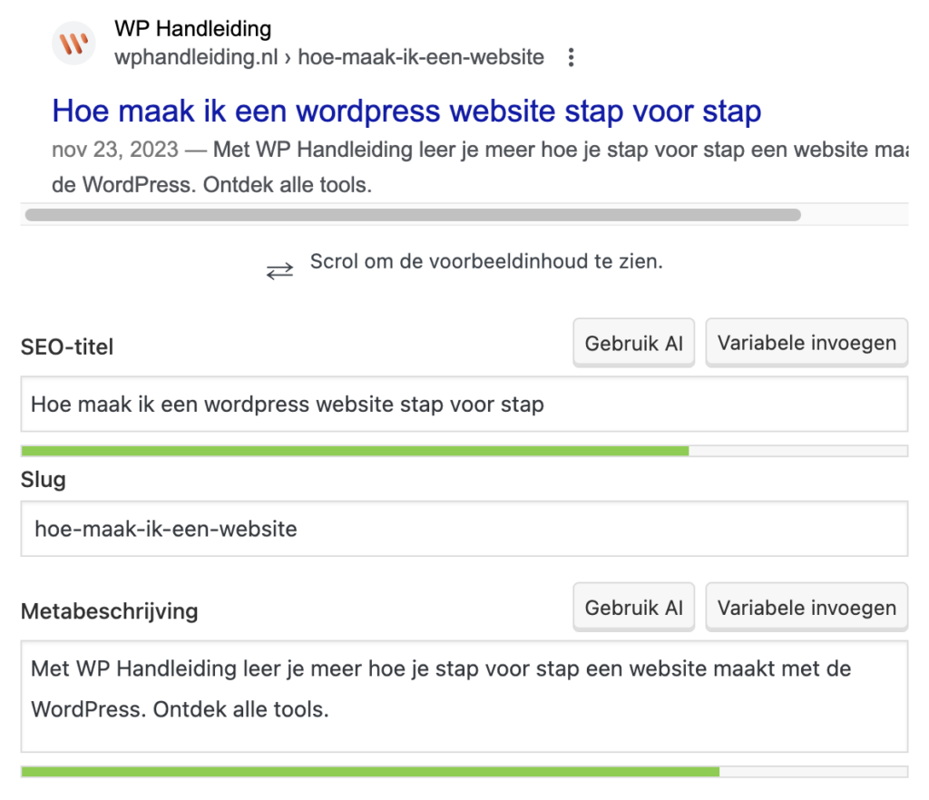 website vindbaar maken wordpress