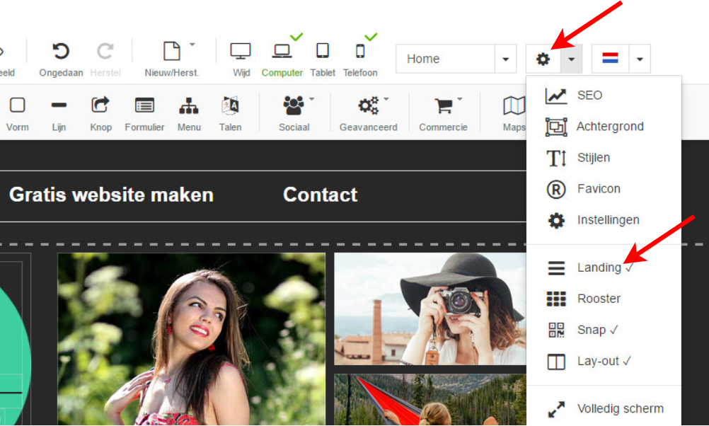 gratis website maken met eigen domeinnaam