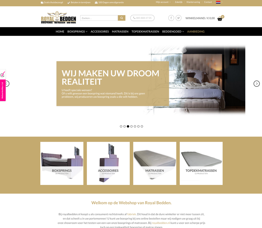 webshop maken in wordpress