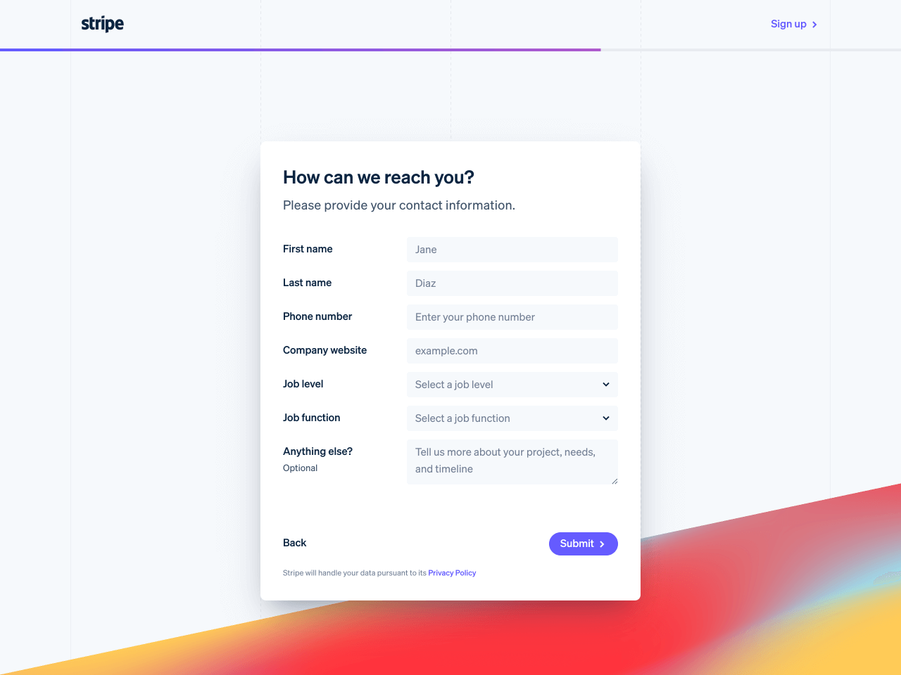 webdesign contact